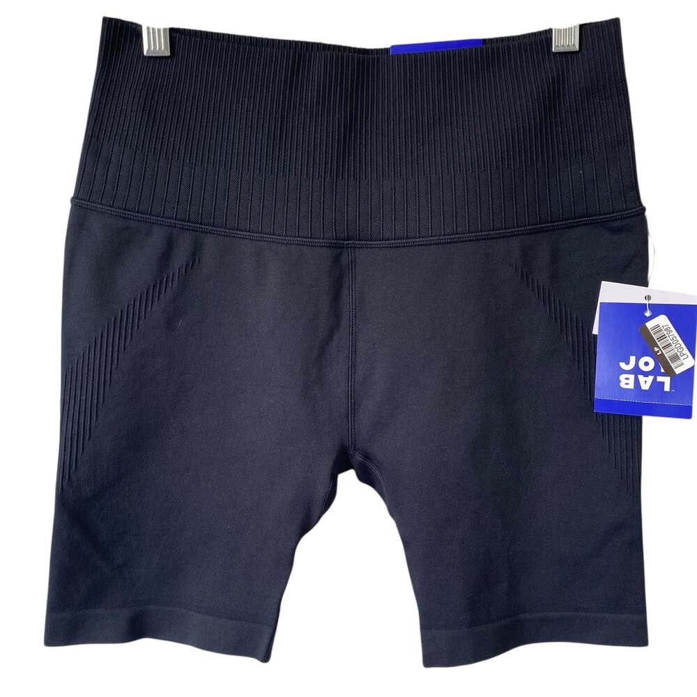 NEW JOYLAB High Rise Biker Shorts Size Medium Black Moisture Wicking Sporty